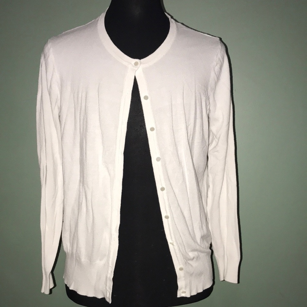 Women’s white cardigan